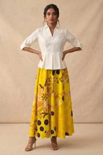 Vedika M Sunshine Gathered Top With Skirt 
