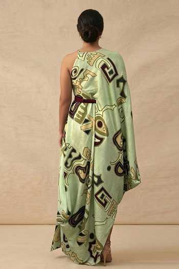 Vedika M Meadow In-Cut Draped Dress 