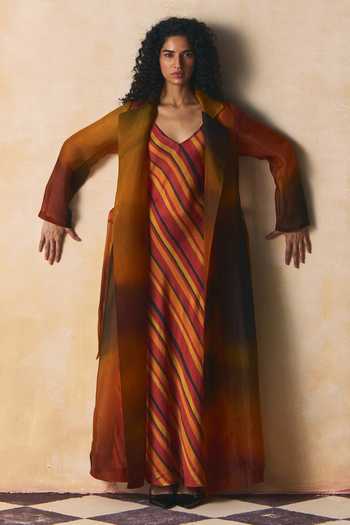Zwaan Zoya Sheer Panelled Organza Jacket  