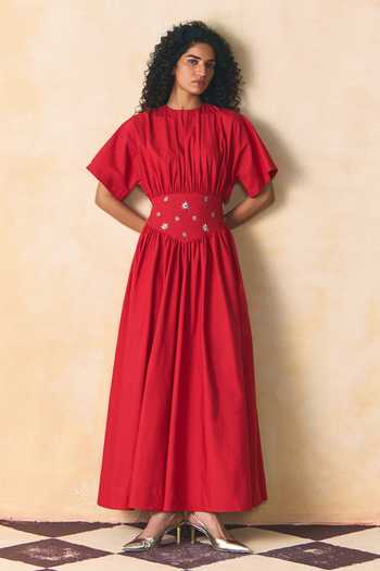 Zwaan Carmine Cotton Poplin Dress 