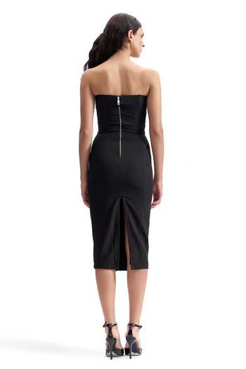 Cilvr Contour Pleated Midi Dress 