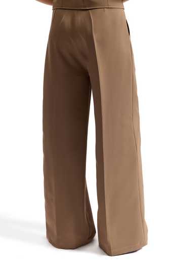 Shop Cilvr Brown Viscose, Polyester V-neck Sand Utility Waistcoat Pant Set Online at Aza Fashions Shop_Cilvr_Brown Viscose, Polyester V-neck Sand Utility Waistcoat Pant Set _Online_at_Aza_Fashions