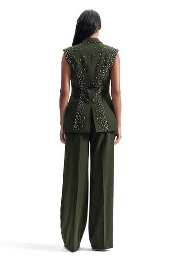 Cilvr Stud Armour Sleeveless Jacket 