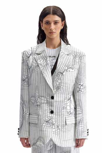 Cilvr Entangled Mesh Tailored Blazer 