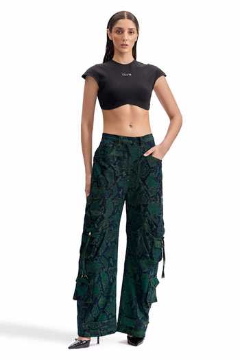 Cilvr Serpent Cargo Denim Pant 