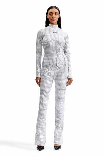 Cilvr Entangled Mesh Sculpted Bodysuit & Pant Set 