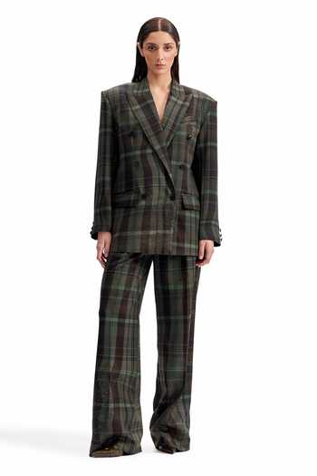 Cilvr Distorted Plaid Trouser 