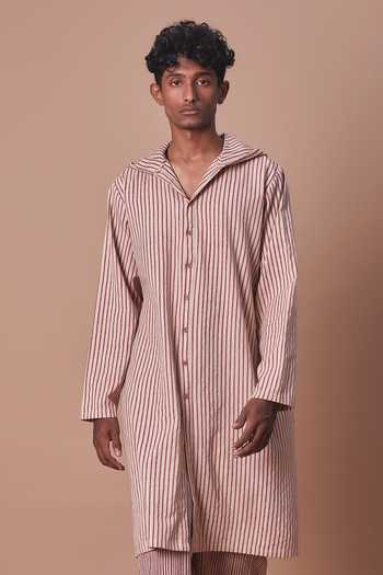 Shop_MATI_Purple Cotton Mauve Striped Trouser 