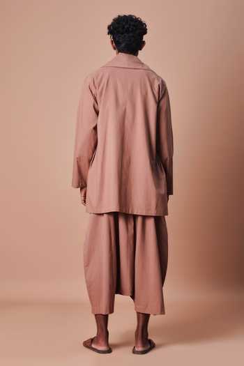 MATI Brown Shawl Collar Jacket 