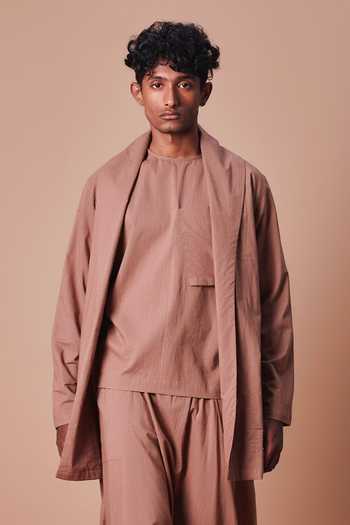 MATI Brown Shawl Collar Jacket 
