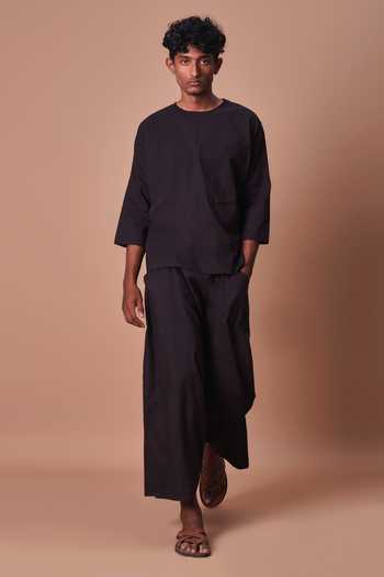 MATI Black Easy Fit Harem Pant 