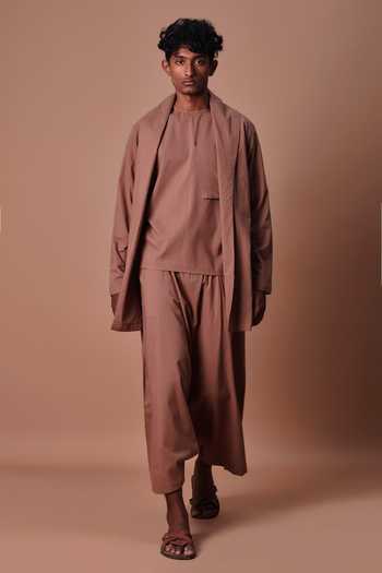 MATI Cotton Jacket & Harem Pant Set 