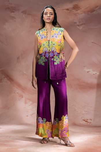 Soup By Sougat Paul Kaia Print Top & Pant Set 