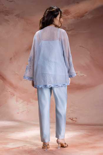 Soup By Sougat Paul Alisa Hand Embroidered Top Pant Set 