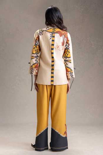 Soup By Sougat Paul Naomi Print Shirt Pant Set 