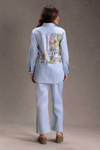 Soup By Sougat Paul Reviera Print Shirt With Pant 
