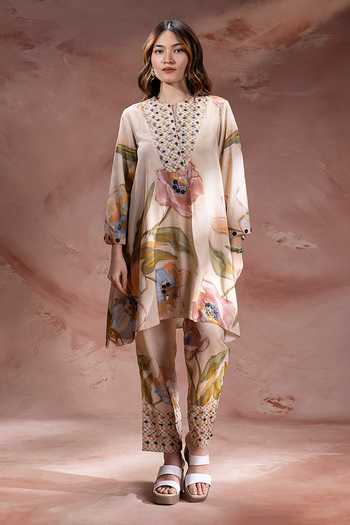 Soup By Sougat Paul Zeya Embroidered Tunic With Pant 