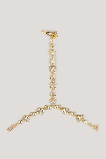 Namasya Stone Embellished Hathphool - Set of 2 
