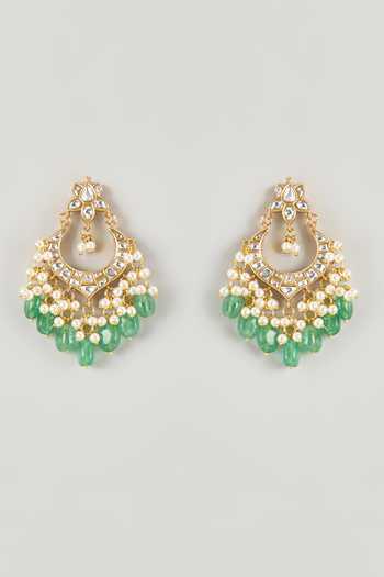 Namasya Green Beaded Earrings 