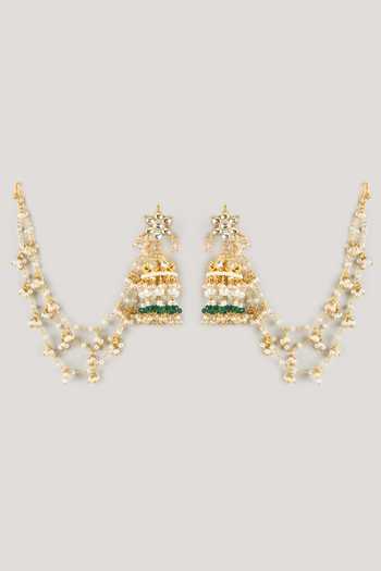 Namasya Embellished Jhumka Earrings 