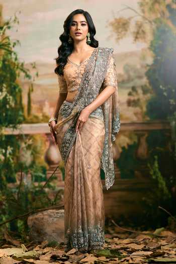 Samyukta Singhania Banarsi Tissue Saree & Blouse Set 