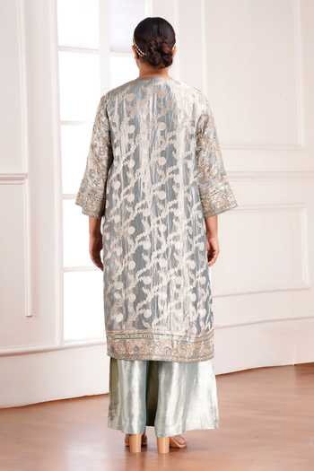 Sheeshakari Hand Embroidered Jacket Pant Set 