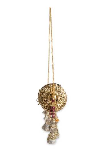 5elements Gold Varnika Embellished Clutch Online at Aza Fashions 5elements_Gold Varnika Embellished Clutch _Online_at_Aza_Fashions
