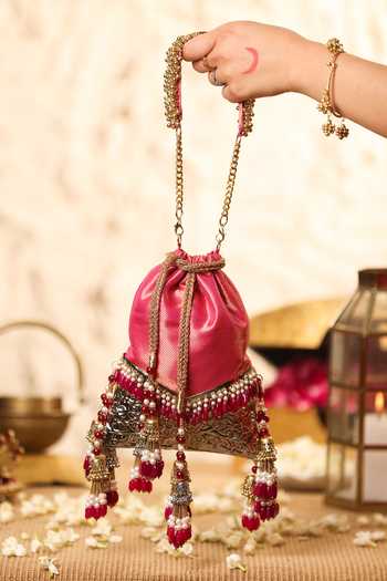 5elements Raktima Beaded Potli 