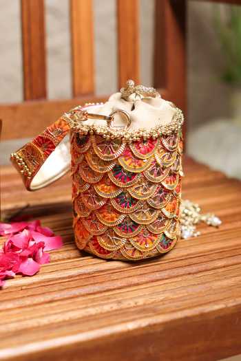5elements Rangmaala Embroidered Potli Bag 