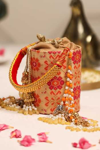 5elements Utsavi Floral Pattern Potli 