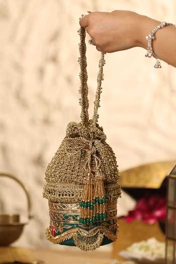 5elements Kanakmayuri Embellished Potli 