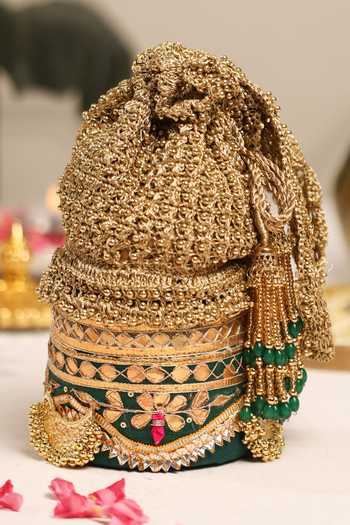 5elements Kanakmayuri Embellished Potli 
