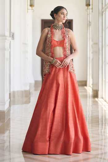 Awigna Camellia Dola Silk Lehenga Set 