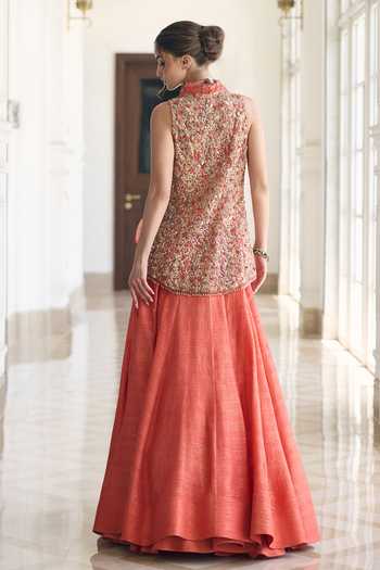 Awigna Camellia Dola Silk Lehenga Set 