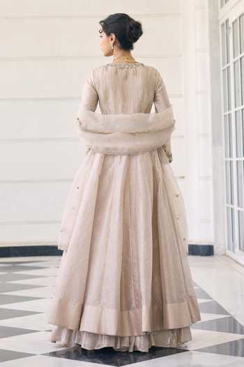 Awigna Calla Tissue Organza Seauins Anarkali Set 