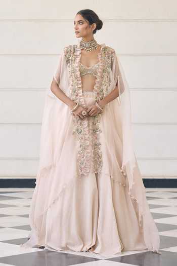 Awigna Snowdrop Organza Lehenga Set 