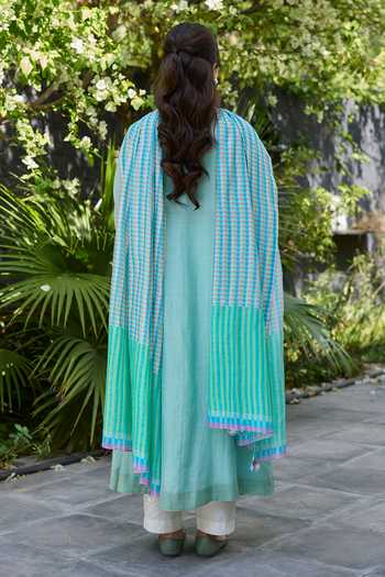 Surmaye Pomegranate Embroidered Kurta & Pant Set 