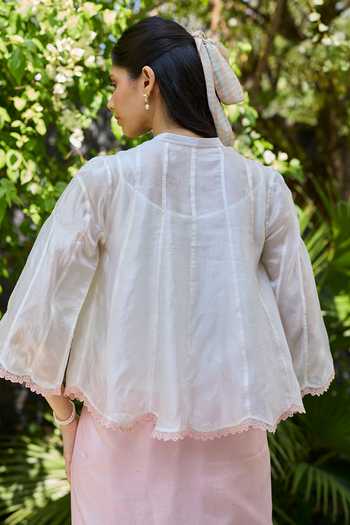 Surmaye Drifting Clouds Top With Slip 
