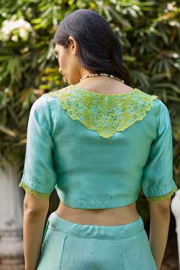 Surmaye English Morning Handwoven Blouse 