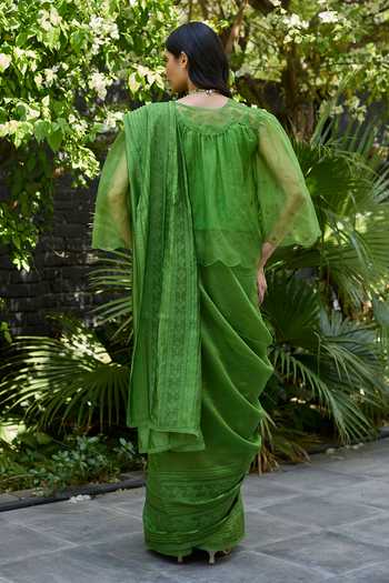 Surmaye Wander Trail Embroidered Saree 
