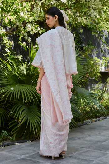 Surmaye Once Upon A Garden Print Saree 