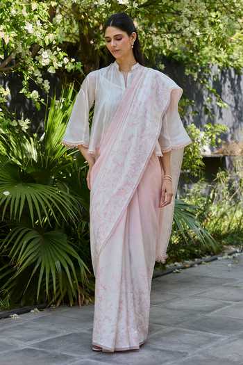 Surmaye Once Upon A Garden Print Saree 