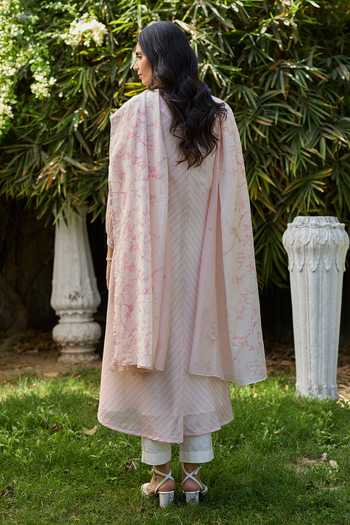 Surmaye Joyful Paths Pink Kurta & Pant Set 