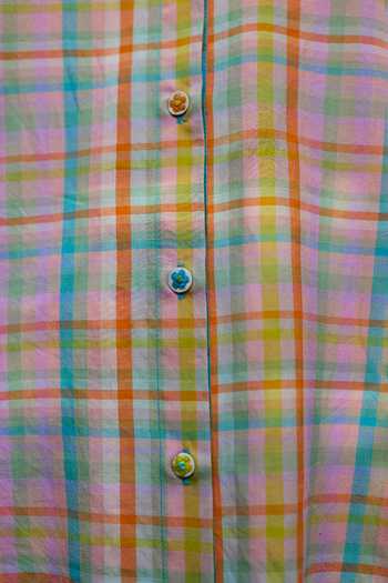 Buy Surmaye Multi Color Cotton Collared, Yes Field To Shore Checkered Kurta And Pant Set Buy_Surmaye_Multi Color Cotton Collared, Yes Field To Shore Checkered Kurta And Pant Set
