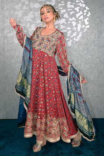 Sheeshakari Anarkali Pattern Anarkali Set 