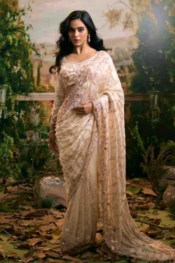 Samyukta Singhania Embroidered Saree & Blouse Set 