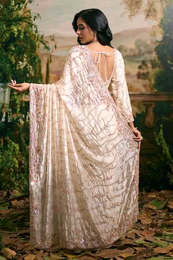 Samyukta Singhania Embroidered Saree & Blouse Set 