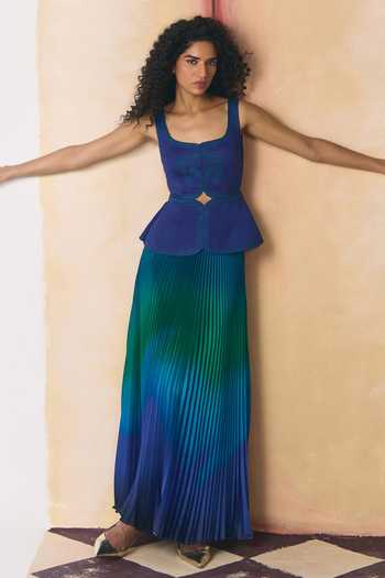 Zwaan Dusk Peplum Top & Skirt Set 