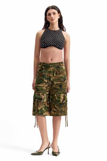 Cilvr Armour Stud Crop Top 
