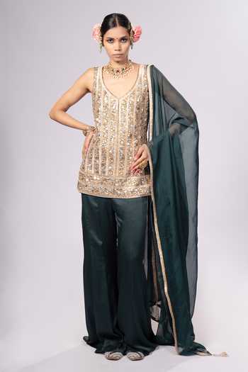 Rirasa Ambar Embroidered Kurta Sharara Set 